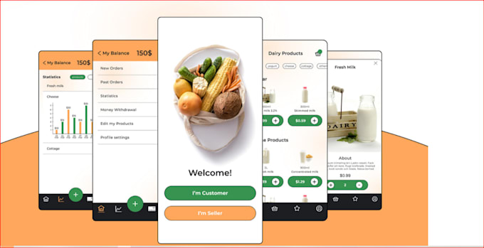 create farmer and consumers app, or website