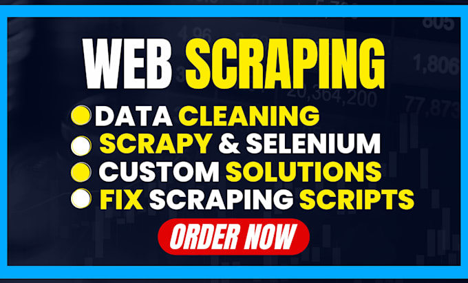 build web scraper for web scraping using python scrapy and selenium