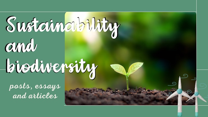 write posts on biodiversity conservation and nature