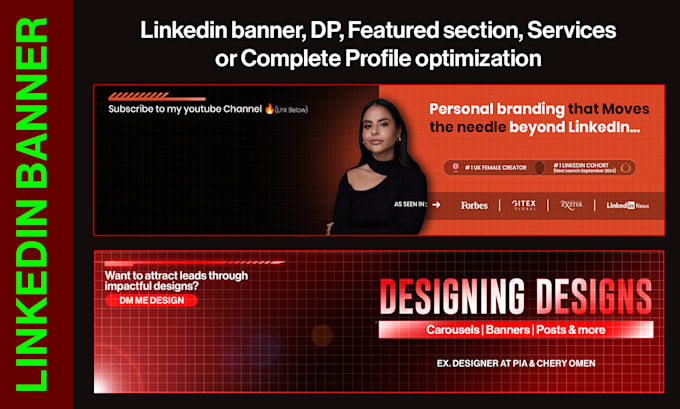 Design your linkedin banner or complete profile optimization by Ramsha ...