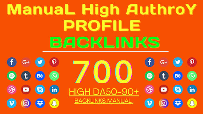 do 700 high quality profile backlinks