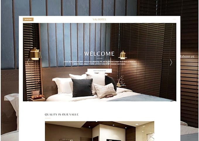 do hotel business website design