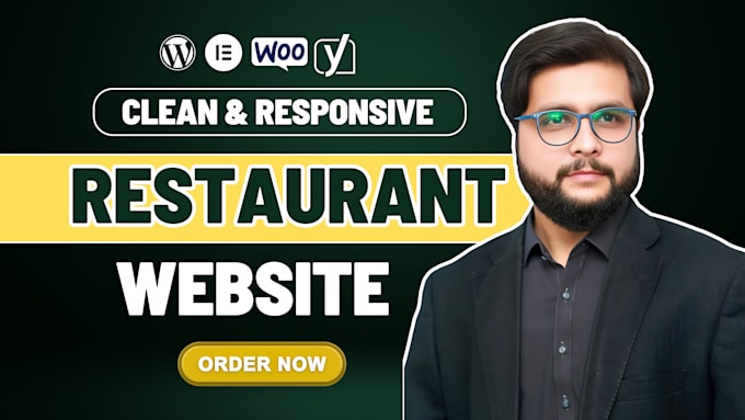 build a restaurant website with wordpress and wix with menu design