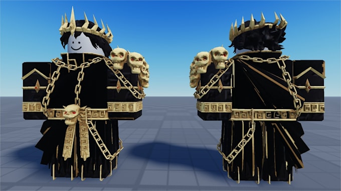 create high quality roblox 3d clothing and armor in blender
