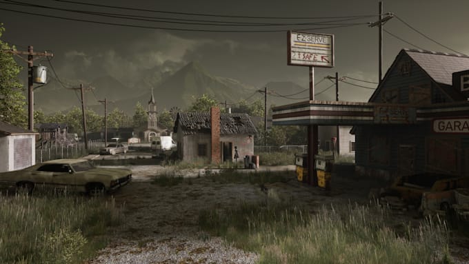 make 3d game environment and background design in blender unity 3d unreal engine