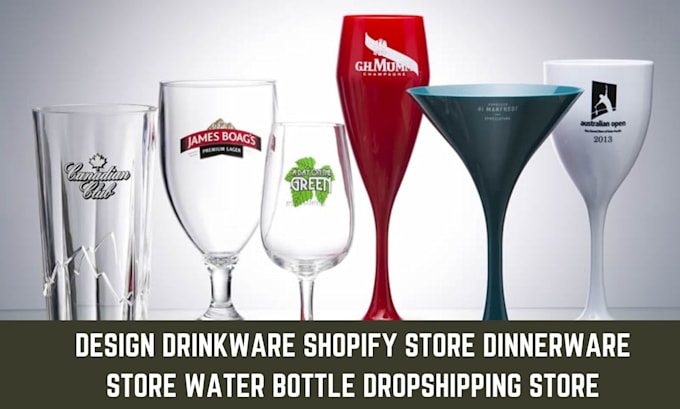 design drinkware shopify store dinnerware store water bottle dropshipiing store