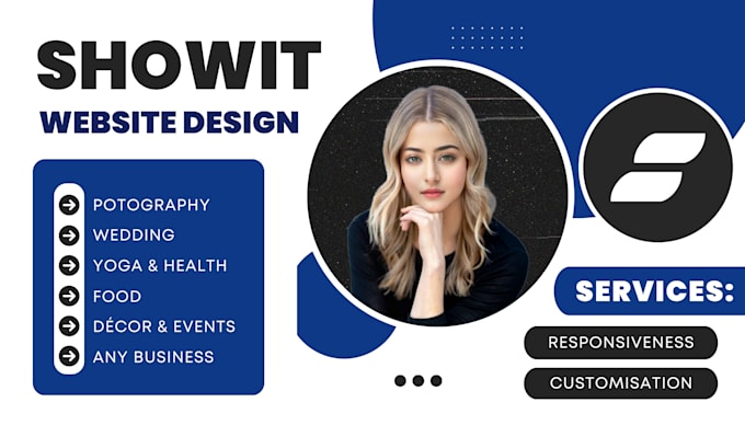 design or customize your showit website for any business niche with blog and SEO