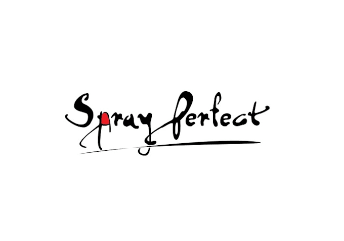 design attention nail polish wordmark logo