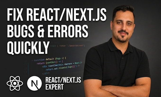 fix bugs and errors in your react or next js website