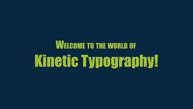 unique kinetic typography in 24 hours
