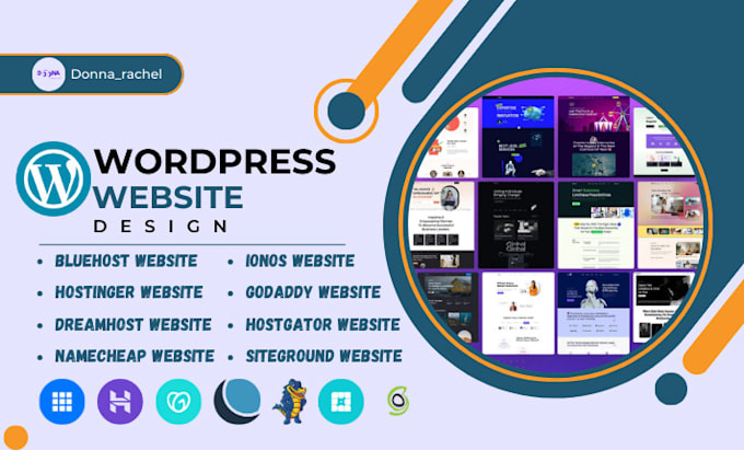 build wordpress website on godaddy hostinger website namecheap ionos bluehost