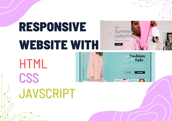 Be your frontend web developer using html css and javascript by ...
