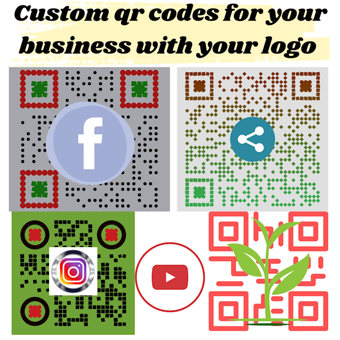 create qr code with logo for your app business or any link