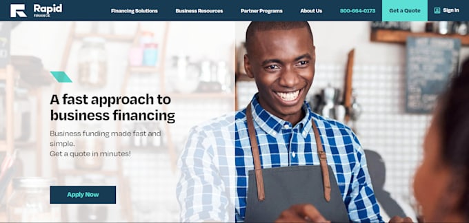 design a modern and professional mca website for your business, mca website