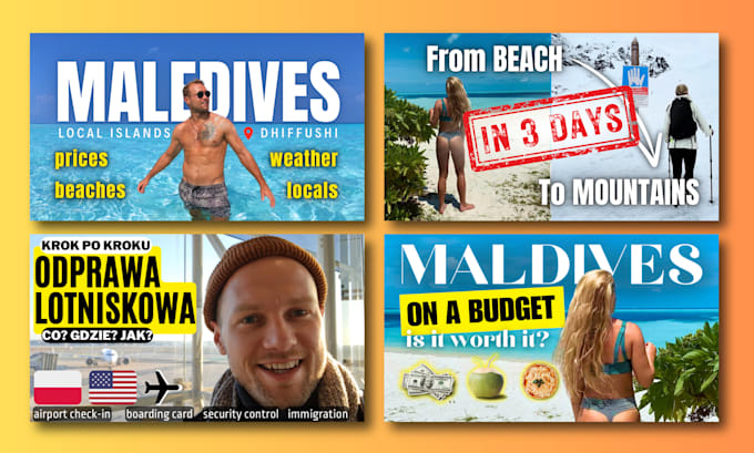 design your travel vlog thumbnail