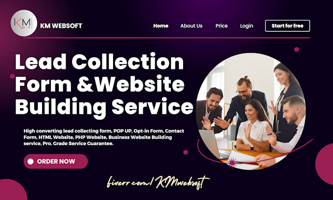 create a lead generating website for your company