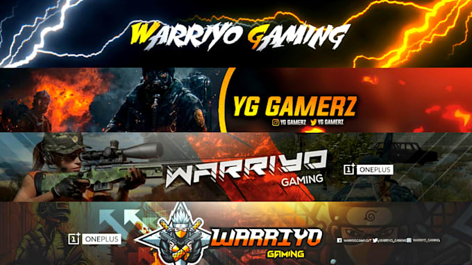 create an amazing youtube banner for you