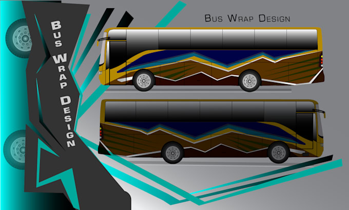 Do create stunning, professional, creative bus wrap design by ...