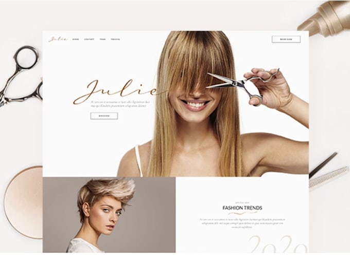create hairdresser business website