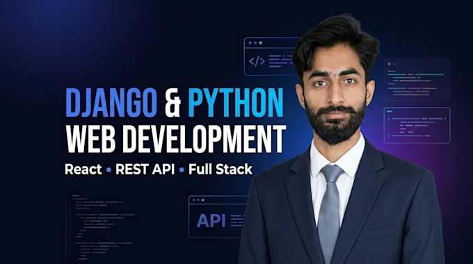 build a django python web application with react and rest API