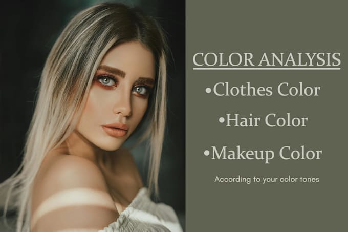 do premium color analysis, clothes color, hair color and makeup
