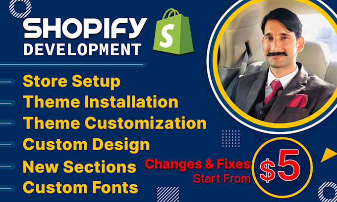 create shopify store, redesign or customize shopify website