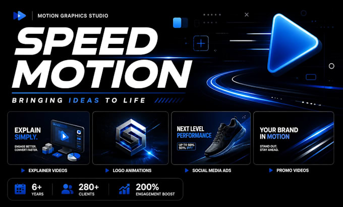 do custom logo, text animation and motion graphics 2d or 3d with after effects