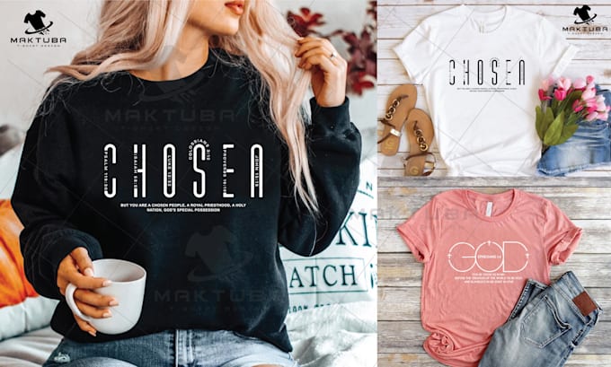 do custom modern typography christian t shirt design