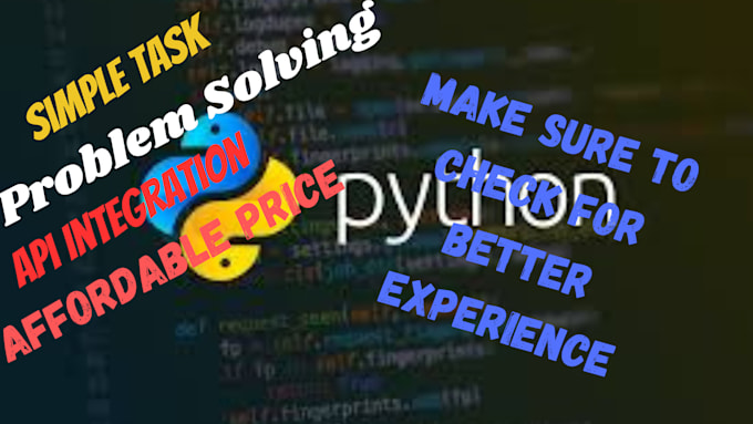 create python script and solve problem in your python code