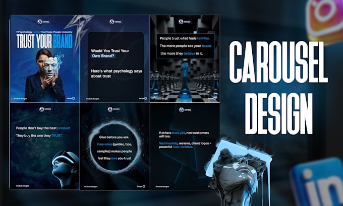 design creative instagram carousel for your instagram