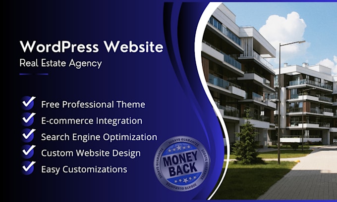 develop real estate wordpress website, constructions, property,