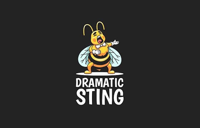 cartoon style logo featuring bumblebee opera singer character