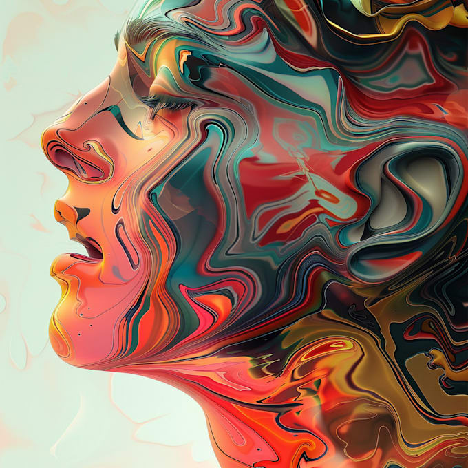 abstract painting art or color abstract art
