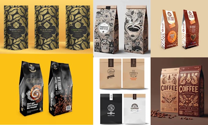 Design premium coffee labels, pouch, bags, label sticker design by ...