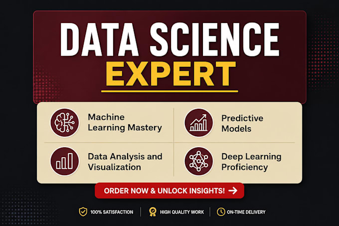 do data science, machine learning and deep learning projects for you