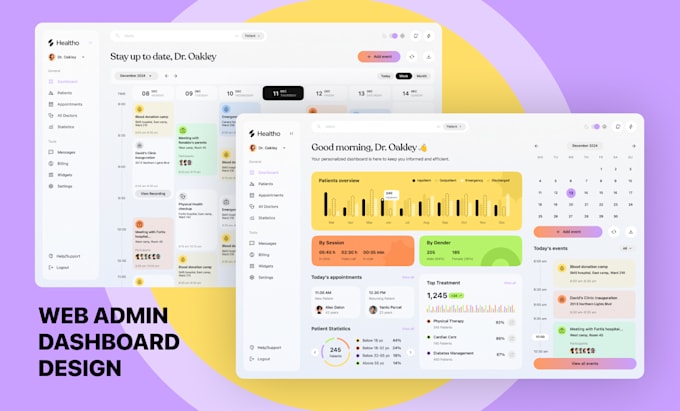 design saas, web app and admin dashboard UI design in figma