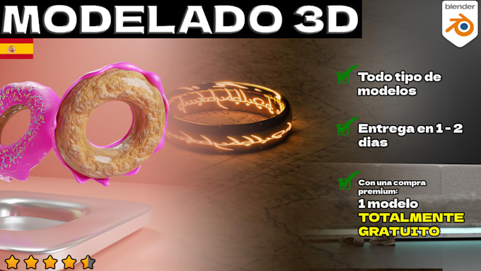 te crearé el modelo 3d o render que quieras