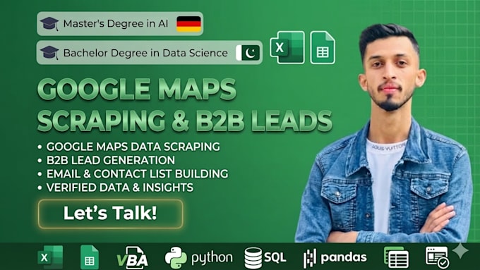 scrape google maps business leads and b2b data in 24 hours