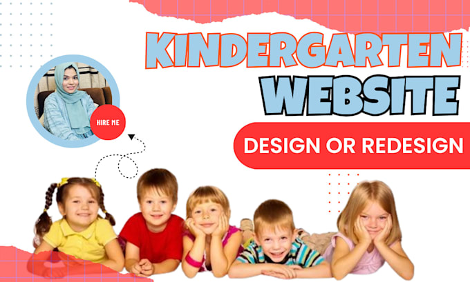 design kindergarten, childcare, daycare, and preschool website