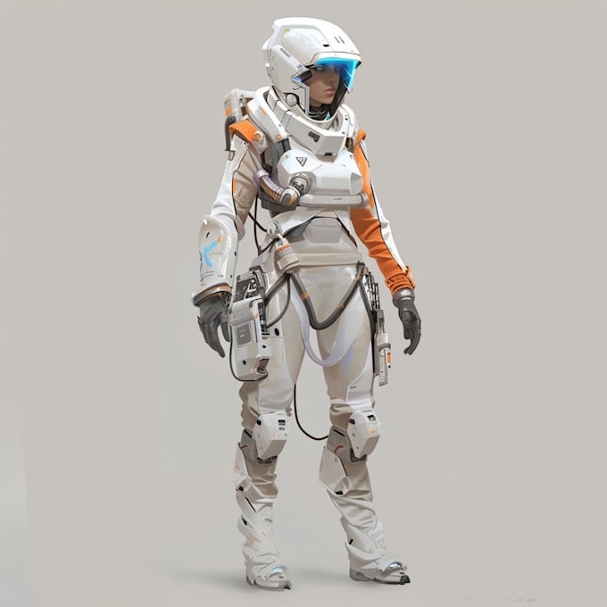 draw a sci fi art and sci fi character