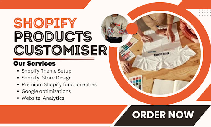 design shopify products customiser 3d pod custom variant products options zepto