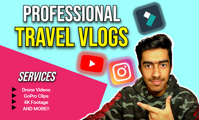 do professional video editing for your travel vlogs