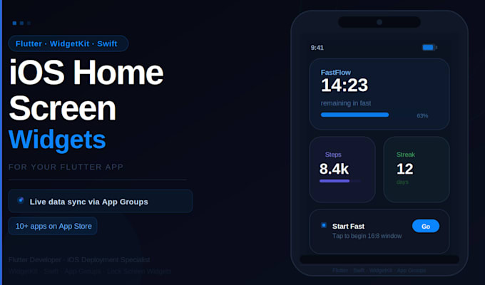 build an ios home screen widget for your flutter app using widgetkit