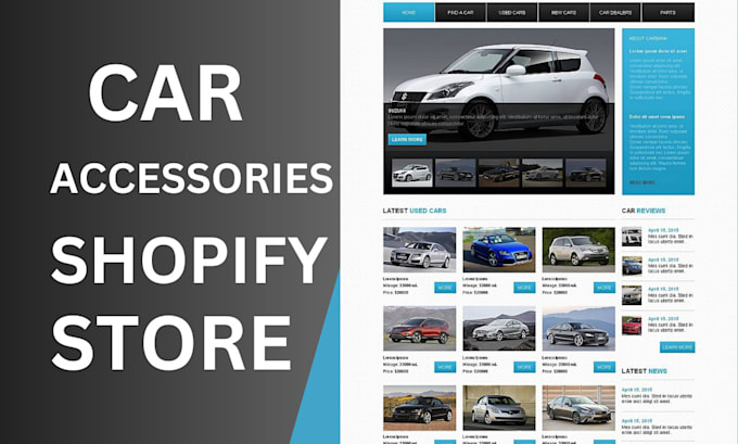 design car accessories shopify store dropshipping store shopify store