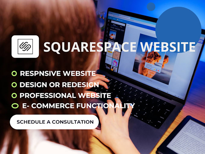 build modern squarespace website design or development squarespace