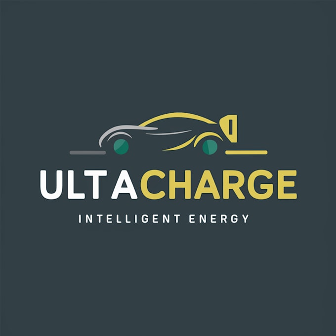 create a unique technology electric car charger company logo