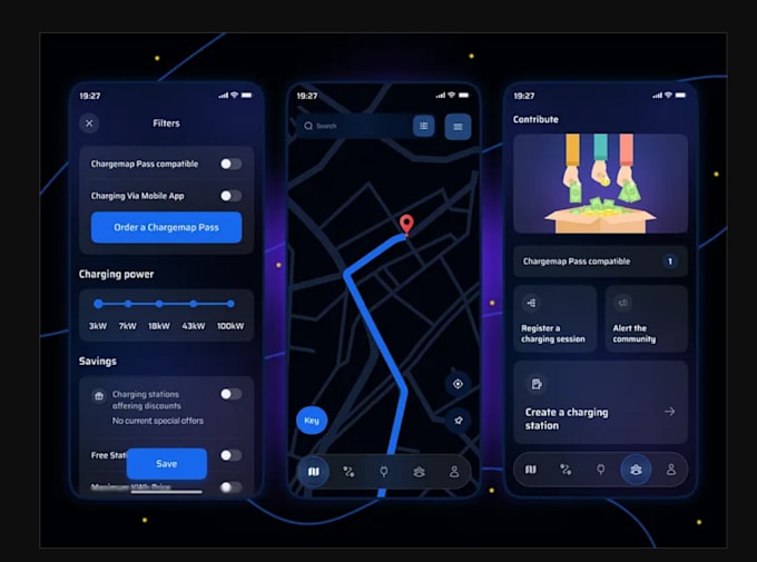 build ev charging app, electronic car charging app, ev charging app finder