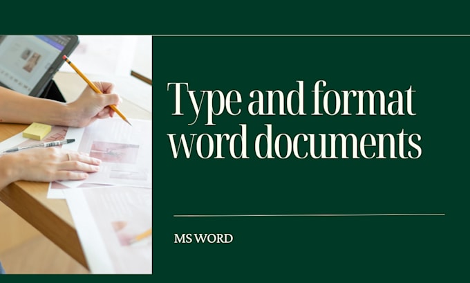 format, design, edit, create and fix microsoft ms word document
