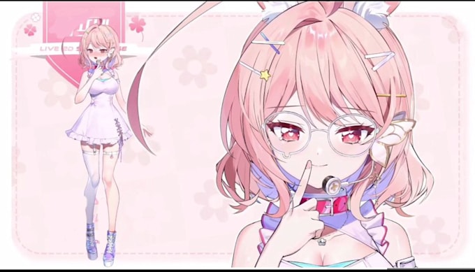 draw vtuber model, live2d rigging, 2d vtuber model, vtuber design, 2d vtuber