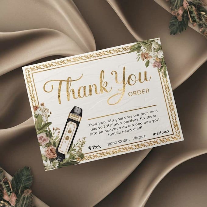 do elegant modern gift card thank you card designed